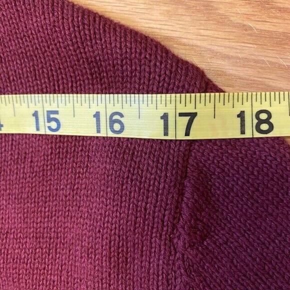 Ben Sherman All Cotton Red Long Sleeve Crew Neck Pullover Sweater Mens Medium - Picture 7 of 10